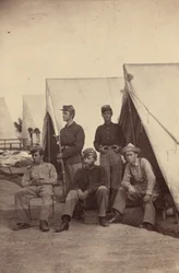 Escena de campamento,1862 (foto)