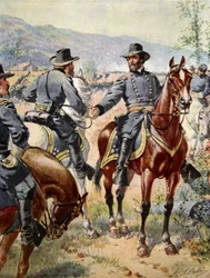 General George Henry Thomas en la batalla de Chickamauga, 20 de septiembre de 1863