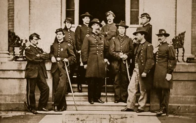 General O. B. Wilcox y su personal, 1861-65