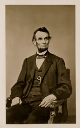 Retrato de Abraham Lincoln (1809-65)
