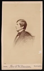Retrato del Rev. George Whitefield Samson 1819-1896, Antes de 1896