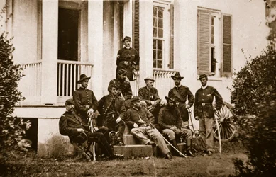 Los Voluntarios 164 de Nueva York en el Cuartel General de McMahon, 1861-65