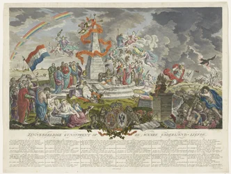Alegoría del verdadero patriotismo, 1788 Lámina simbólica sobre la Patria Verdadera-Amor (título sobre el objeto)