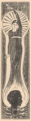 Figura alegórica con retrato de Multatuli