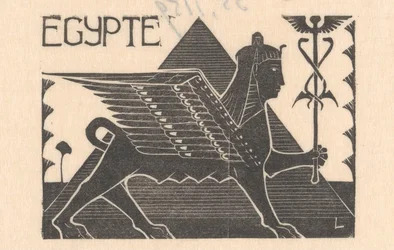Esfinge y pirámide
Egipto (título en el objeto)