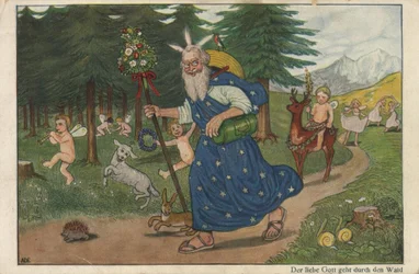 El buen Dios camina por el bosque
