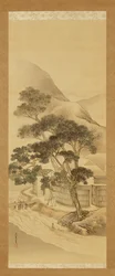 Granja y arroyo