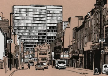 South End - Croydon, 2016 (tinta acrílica sobre tabla)