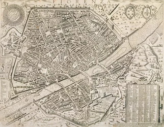 Mapa de Florencia, 1595