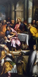 La Última Cena con San Apolinar y San Lorenzo Giustiniani, finales del siglo XVI principios del XVII (óleo sobre lienzo)
