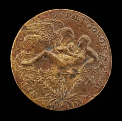 Júpiter como un águila trayendo al infante Hércules a Juno [reverso], 1562