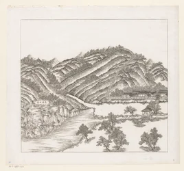 Vista de parte del Palacio Imperial de Verano en Chengde (Jehol) en China