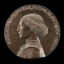 Sigismondo Pandolfo Malatesta, 1417-1468, Señor de Rímini y Fano (anverso)