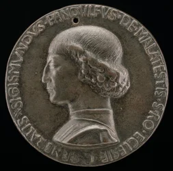 Sigismondo Pandolfo Malatesta, 1417-1468, Señor de Rimini y Fano [anverso], 1446