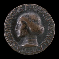 Sigismondo Pandolfo Malatesta, 1417-1468, Señor de Rimini y Fano [anverso], 1447