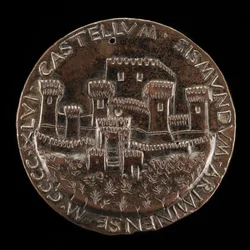 El castillo de Rímini [reverso], 1446