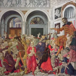 La masacre de los inocentes (óleo sobre tabla)