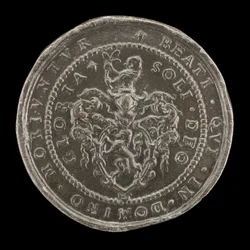 Armas e inscripción [reverso], 1592