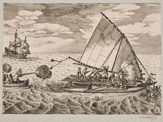Holandeses capturan un barco con gente salvaje y niños