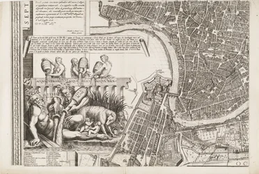 Mapa de Roma. Parte Inferior Izquierda