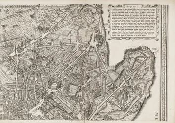 Mapa de Roma, parte superior derecha