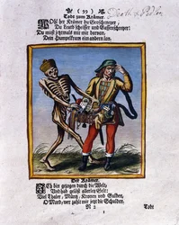 La muerte y el vendedor ambulante, c.1710