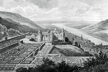 Castillo de Heidelberg, Alemania, en 1620, 1903