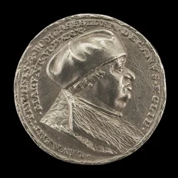 Lorenz Truchsess von Pommersfelden, 1473-1543, decano de la catedral de Mainz [anverso]