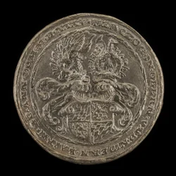 Escudo con cascos y crestas [reverso], 1535