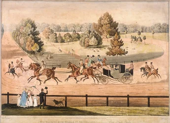El rey Jorge IV cabalgando por Hyde Park, Londres, 1831