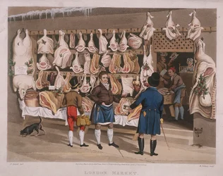Mercado de Londres, una carnicería