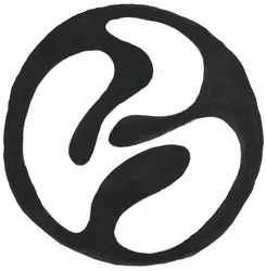 Du Serie Glifos 3, 2017 (tinta china)