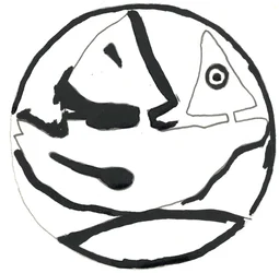 Du Serie Glifos 9, 2017 (tinta china)