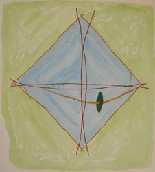 gráfico de palos 6, 2014 (lápiz acuarelable)