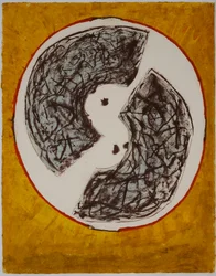 via incarnata, 2008 (litografía y estarcido)