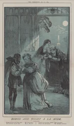 Romeo y Julieta a la moda (litografía en color)