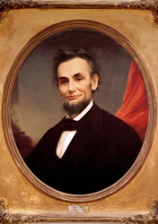 Retrato del presidente estadounidense Abraham Lincoln (1809-1865)
