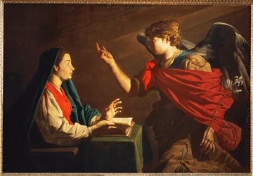 "Anunciación" (pintura sobre lienzo)