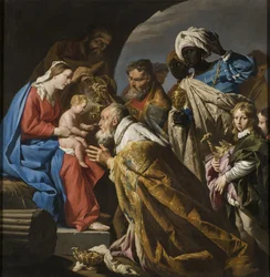 La adoración de los magos (detalle)