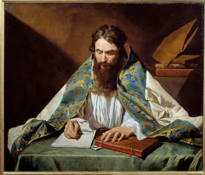Retrato de San Ambrosio (340-397), obispo de Milán