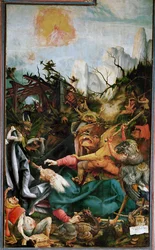 La tentación de San Antonio el Grande (pintura sobre madera de tilo)