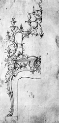 Diseño para una chimenea, 1750s, 1929