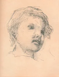 Boceto de un niño, c. 1920