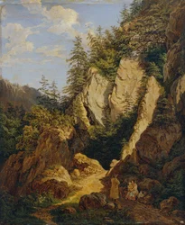 Sección de roca cerca de Schottwien