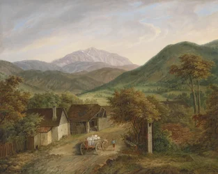 Matthias Rudolf Toma Vista del Schneeberg 1860