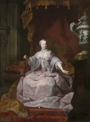 Retrato de la emperatriz María Teresa de Austria 1717-1780, 1750s