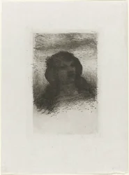 cabeza de una niña