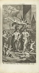Portada grabada para J. Lamigue: La vida de Zyne Hoogheit Johan Willem Friso, 1716