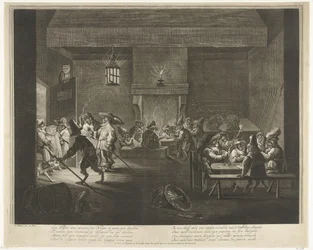 Cuarto de guardia con monos, hacia 1720