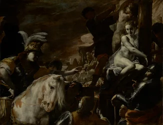 Clorinda rescatando a Sofronia y Olindo